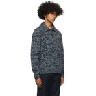 Dries Van Noten Blue Mitchie Long Sleeve Polo