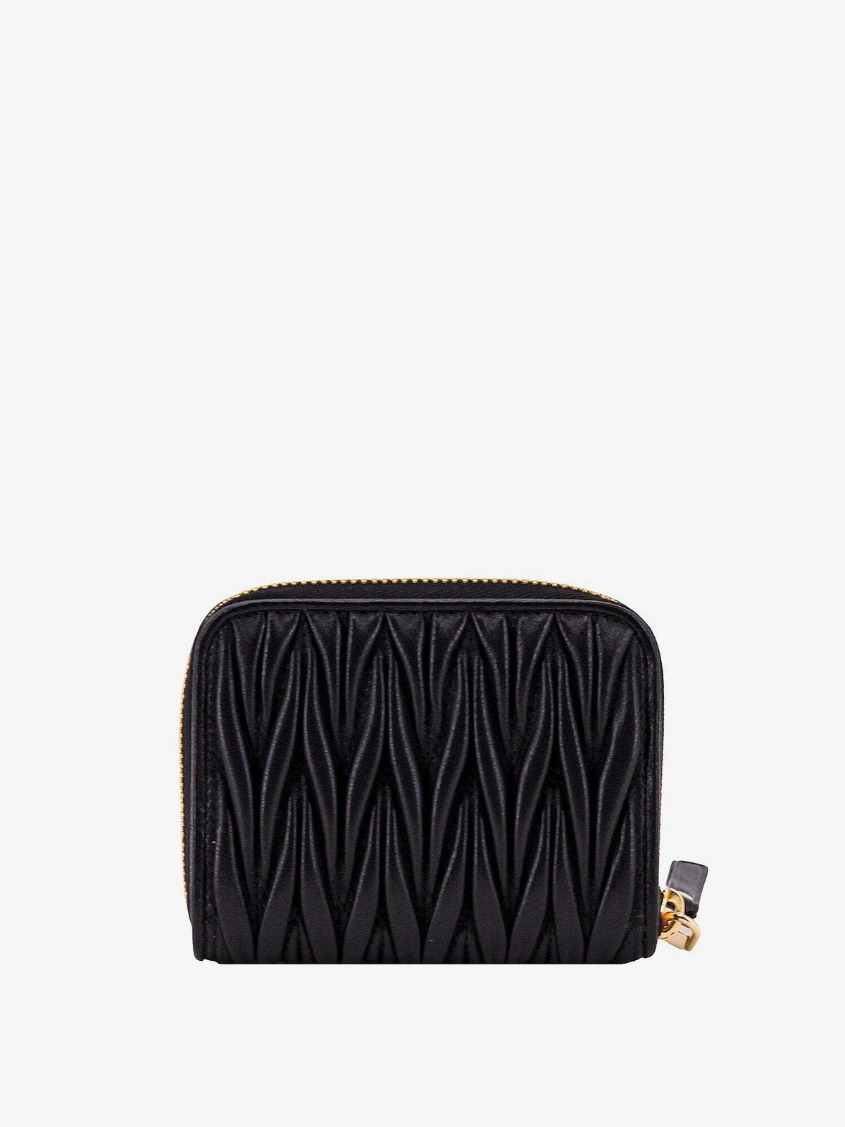 Miu Miu Wallet Black Womens Miu Miu