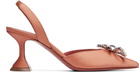 Amina Muaddi Pink Rosie Sling 70 Heels