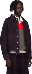 Eckhaus Latta Purple 'El Jacket Redux' Denim Jacket