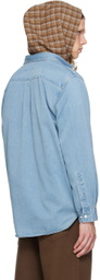 Dunst Blue Classic Boyfriend Denim Shirt