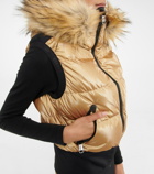 Goldbergh Shine faux fur-trimmed vest