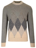 Ballantyne Diamond Mouline Wool Sweater
