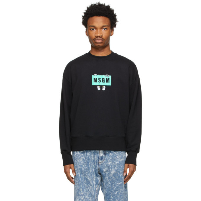 msgm - Man - Black - Sweatshirt