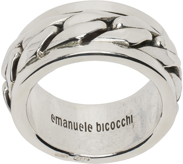 Photo: Emanuele Bicocchi SSENSE Exclusive Silver Chain Ring