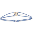 Luis Morais - Cord and Gold Bracelet - Light blue