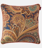 Etro Printed cotton cushion