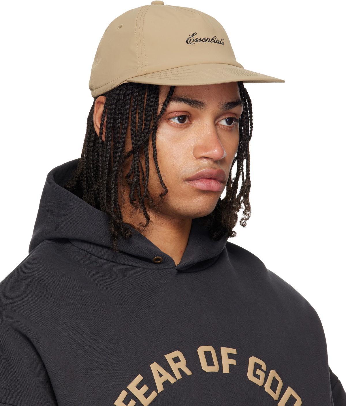 Fear of God ESSENTIALS Beige Signature 5 Panel Cap