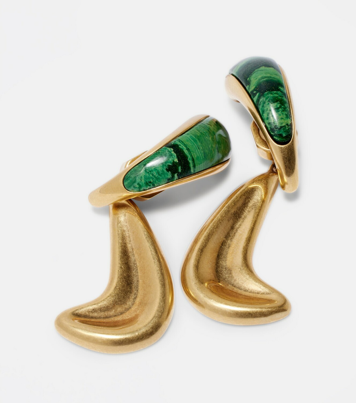 Khaite Cyclone 18kt gold-plated drop earrings