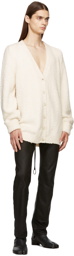 Maison Margiela Off-White Oversized Cardigan