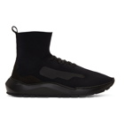 Filling Pieces Black Mid Knit Arch Sneakers