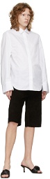 Totême White Poplin Wide Sleeve Shirt