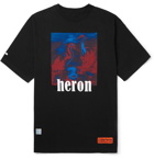 Heron Preston - Oversized Printed Cotton-Jersey T-Shirt - Black