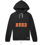 Neighborhood - Logo-Appliquéd Fleece-Back Cotton-Jersey Half-Zip Hoodie - Men - Black