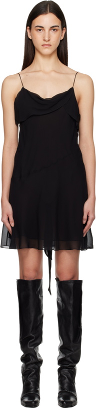 Photo: Acne Studios Black Silk Minidress