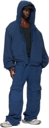 GREG ROSS Navy Cargo Lounge Pants