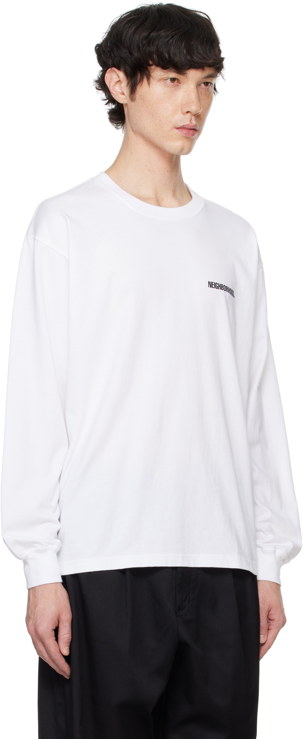 Neighborhood White NH LS-1 T-shirt Neighborhood