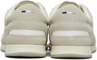 BOSS Beige Satin Low Sneakers