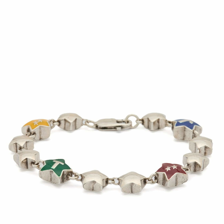 Photo: TwoJeys Men's Color Stars Bracelet in Silver