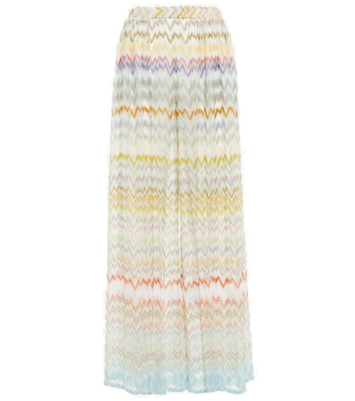 Photo: Missoni Mare Printed high-rise wide-leg pants