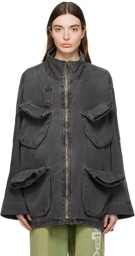 OPEN YY Black Faded Jacket