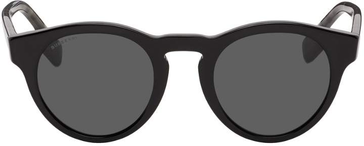 Photo: Burberry Black Round Bio-Acetate Sunglasses