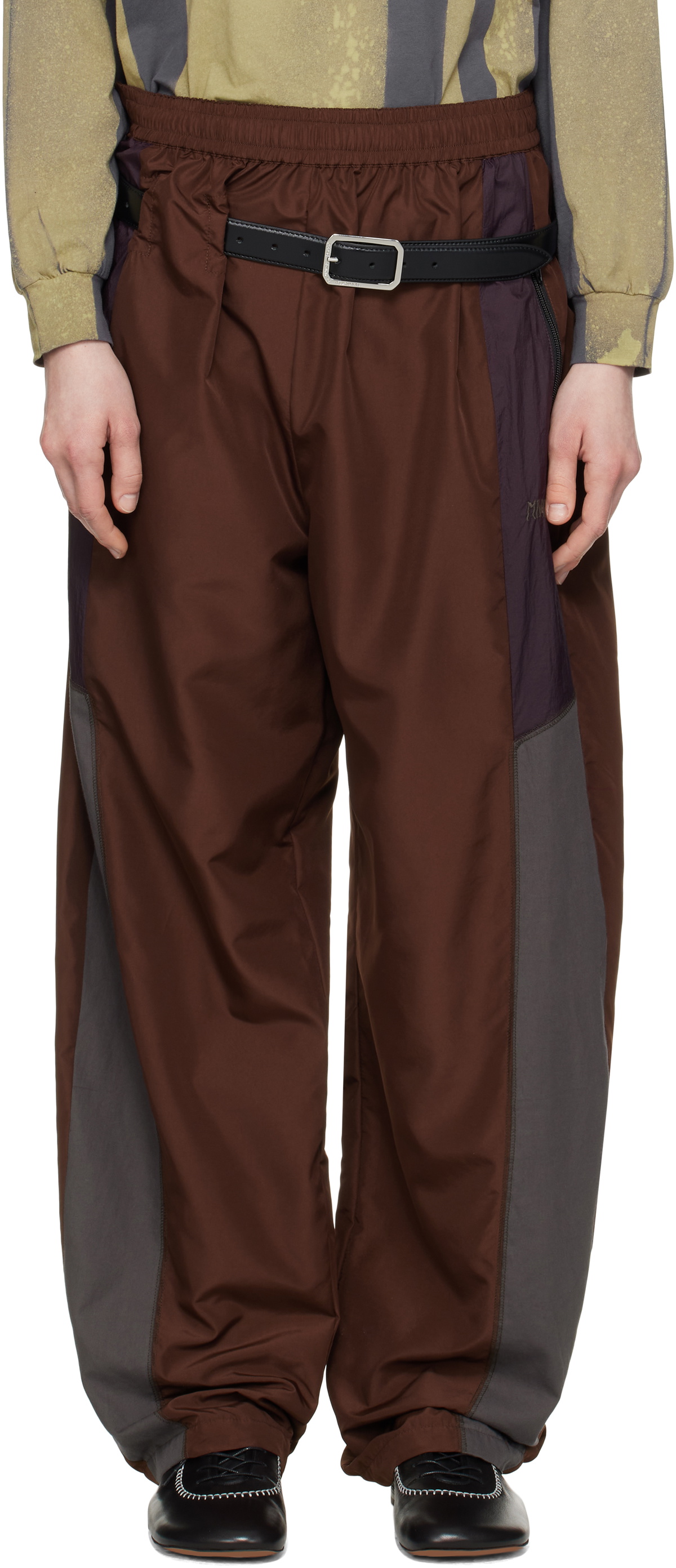 【関税込み】Magliano カーキ＆ベージュ Rave トラックパンツ Magliano Khaki & Beige Rave Track Pants Magliano