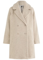 Eileen Fisher Bouclé Wool-blend Coat Cream