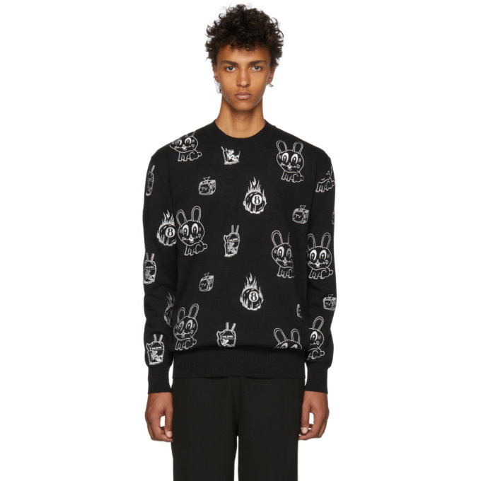 Photo: McQ Alexander McQueen Black Bunny Sticker Sweatshirt