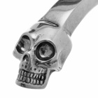 Alexander McQueen Men's Twin Skull Bracelet in Silver