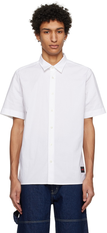 Photo: Hugo White Patch Shirt