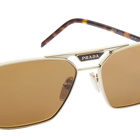 Prada Eyewear Men's PR 58YS Sunglasses in Brown