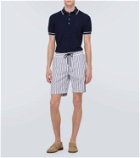 Vilebrequin Levant cotton and linen-blend Bermuda shorts