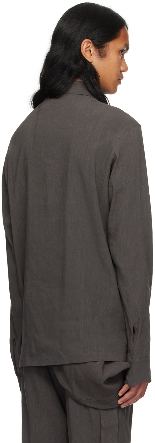 Hyein Seo Gray Button Shirt