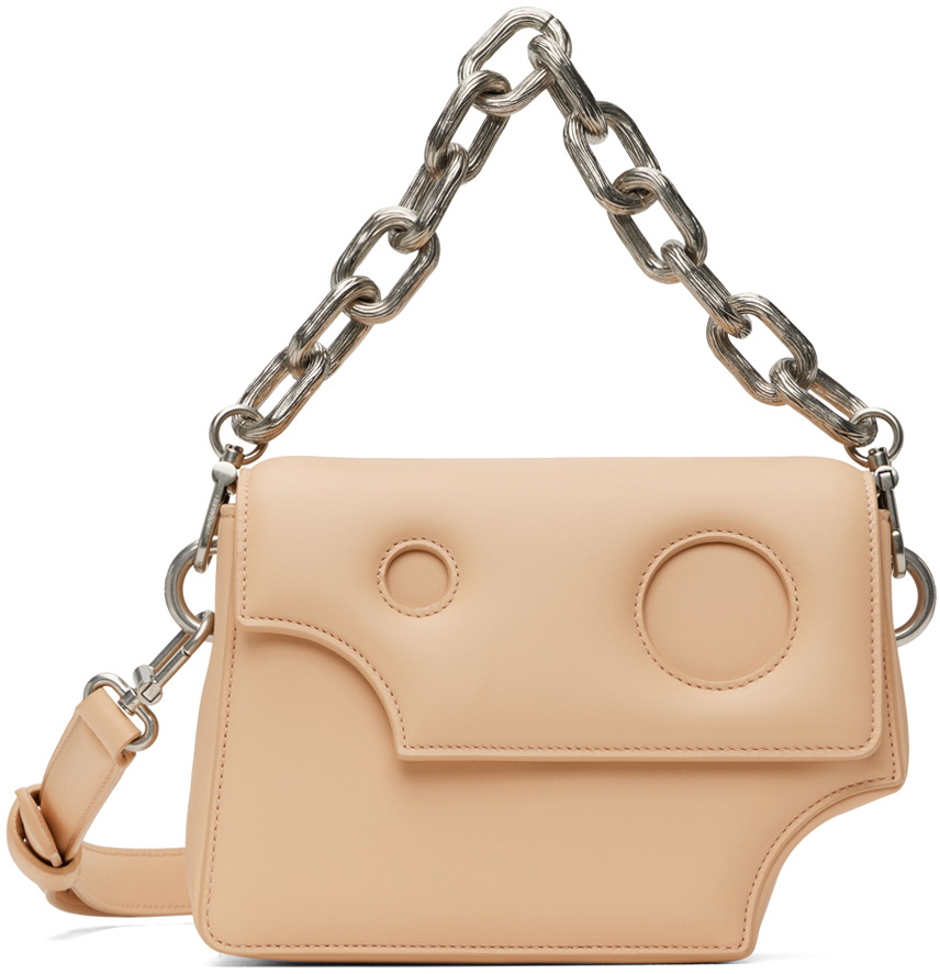 Off-White Burrow-22 Leather Shoulder Bag - Pink