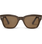 Cutler and Gross - Two-Tone D-Frame Acetate Sunglasses - Dark brown