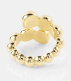 Melissa Kaye Audrey Large wrap 18kt gold ring with diamonds