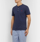 Polo Ralph Lauren - Slim-Fit Slub Cotton-Jersey Henley T-Shirt - Blue
