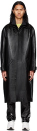 Courrèges Black Vinyl Coat