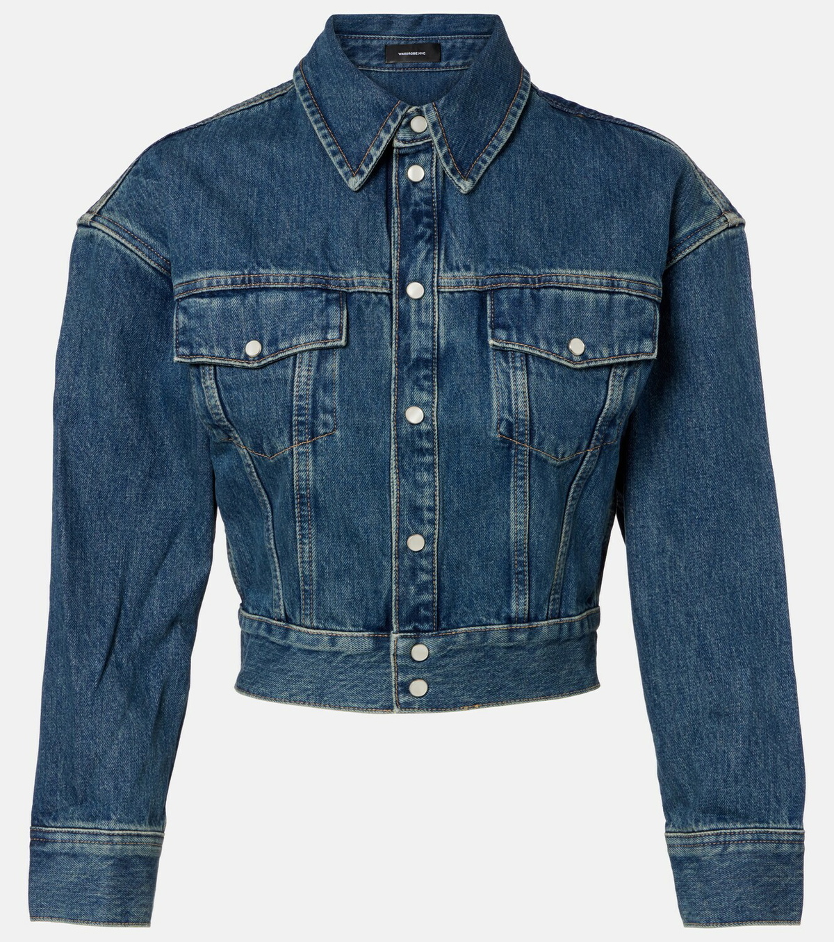 Wardrobe.NYC Cropped denim jacket