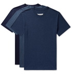 Maison Margiela - Three-Pack Slim-Fit Cotton-Jersey T-Shirts - Navy
