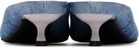 Diesel Blue D-Diam's-Low Denim Mule Heels