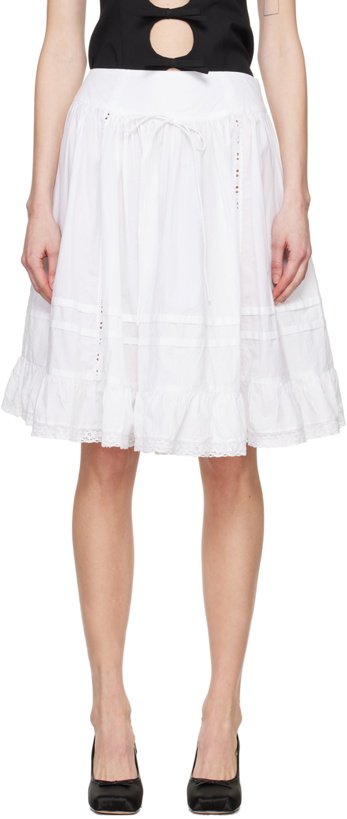 Photo: Sandy Liang White Calico Midi Skirt