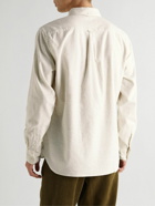Beams Plus - Button-Down Collar Cotton-Flannel Shirt - Neutrals