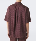 Saint Laurent Printed silk twill shirt