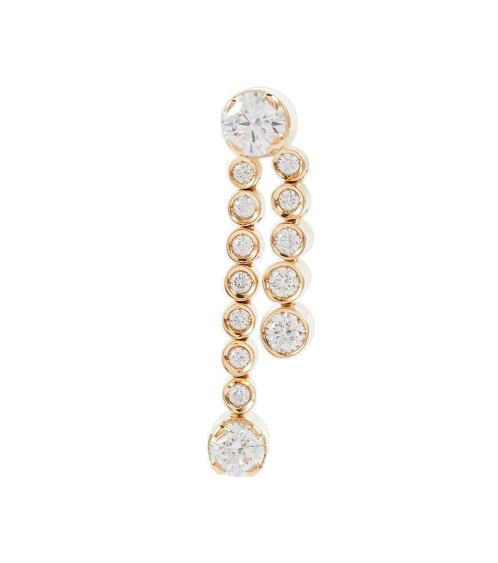 Photo: Sophie Bille Brahe - Ruban 18kt yellow gold earring with diamonds