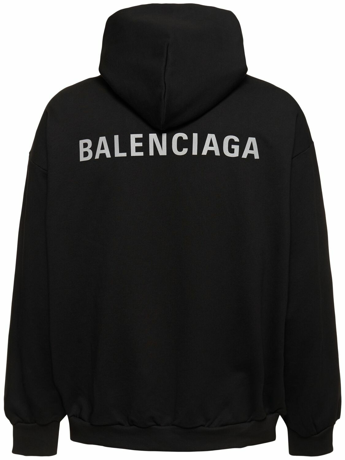 関税・送料込 BALENCIAGA LOGO COTTON パーカー BALENCIAGA オーバーサイズ ロゴ刺繍 コットン パーカー 人気