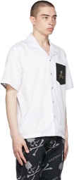 mastermind WORLD White Masterseed Short Sleeve Shirt