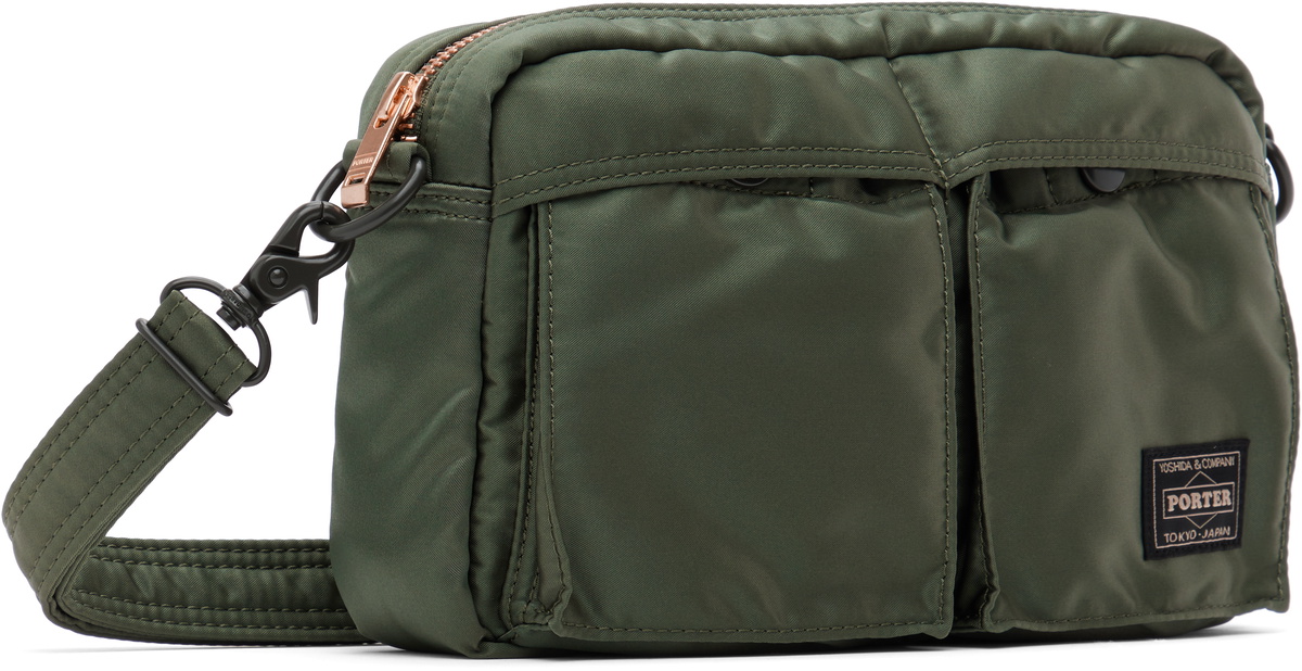 PORTER - Yoshida & Co Khaki Tanker Sling Bag