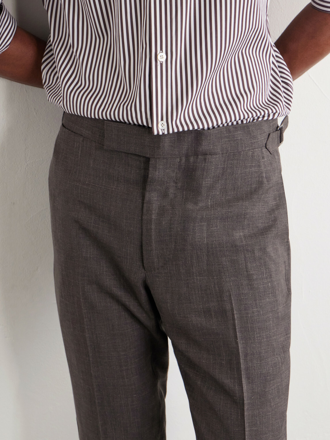 Thom Sweeney - Wool, Linen and Silk-Blend Suit - Brown